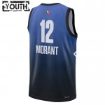 All-Star 2023 Trikot Team 1 Ja Morant 12 Nike Blau Swingman - Kinder